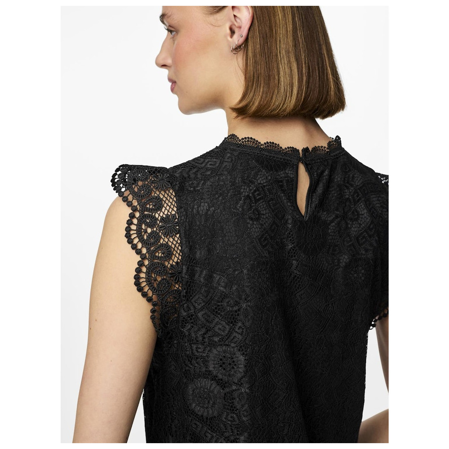 Pieces PCOLLINE SL LACE DRESS NOOS