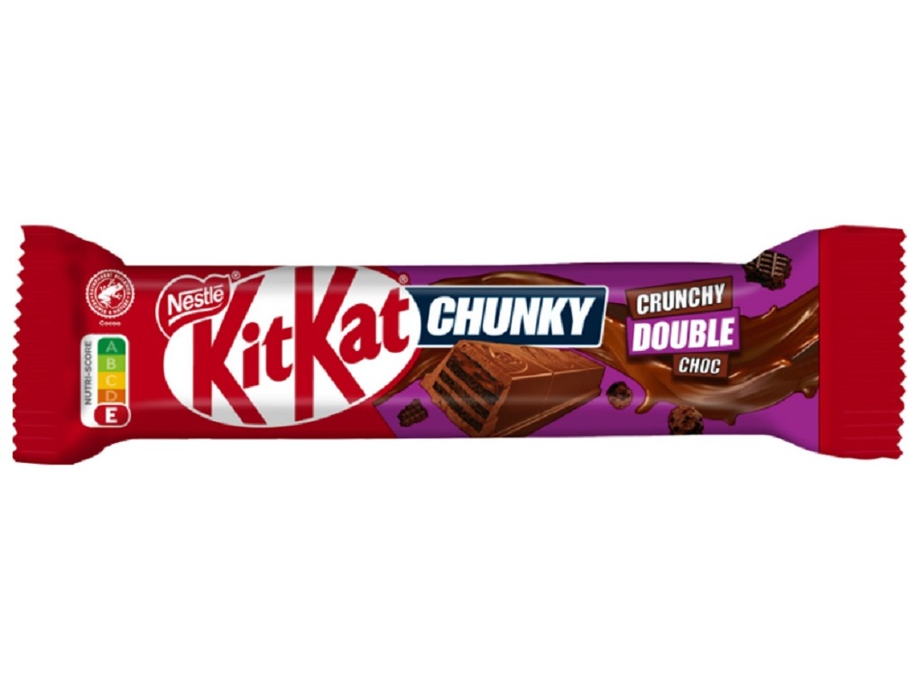 CHOCOLATE LEITE KITKAT CHUNKY DOUBLE CHOCOLATE 42G