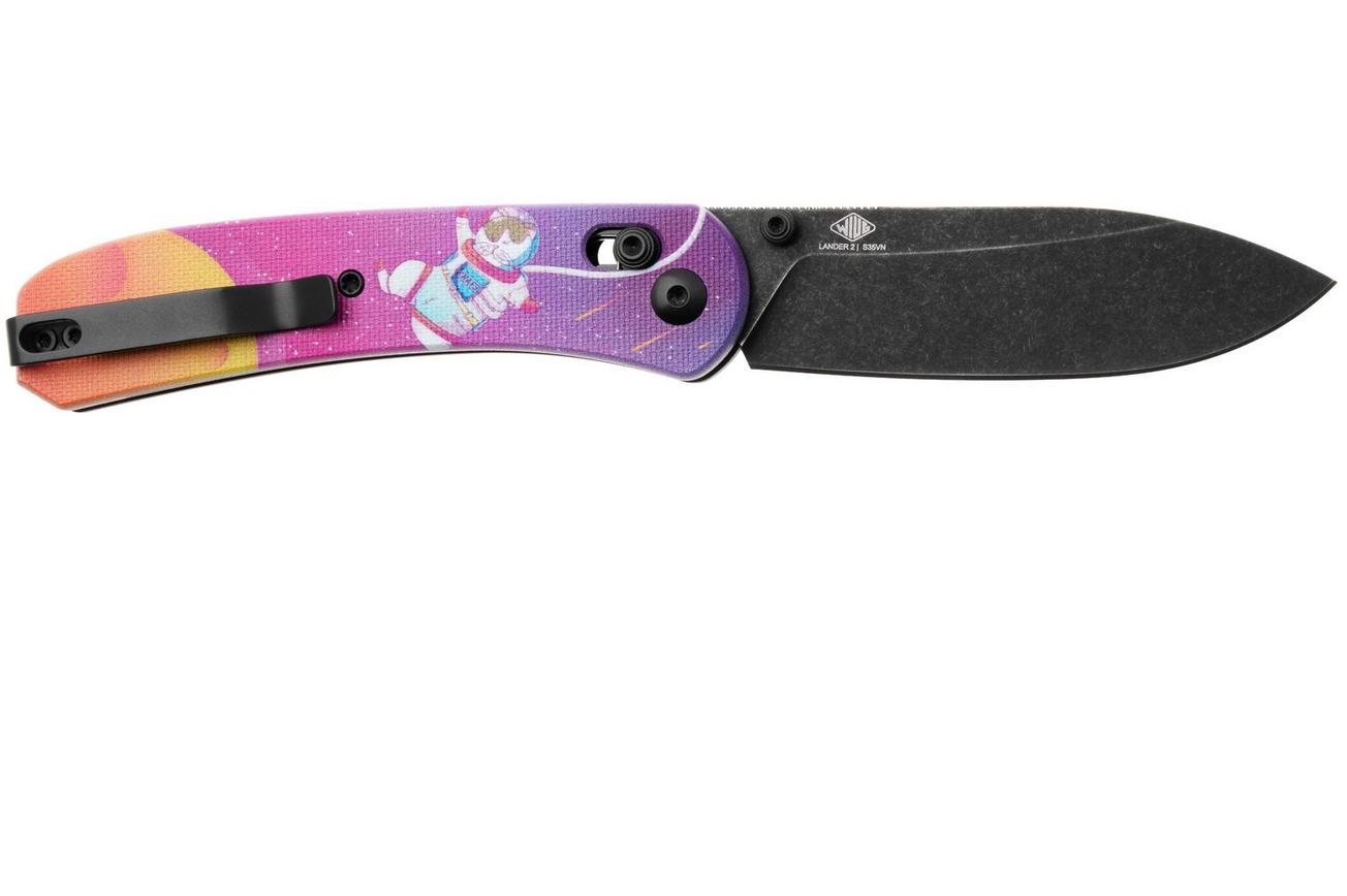 KNAFS Lander 2, KNAFS-00501 Blackwashed S35VN, Kitty Cosmo Crew G10, zakmes