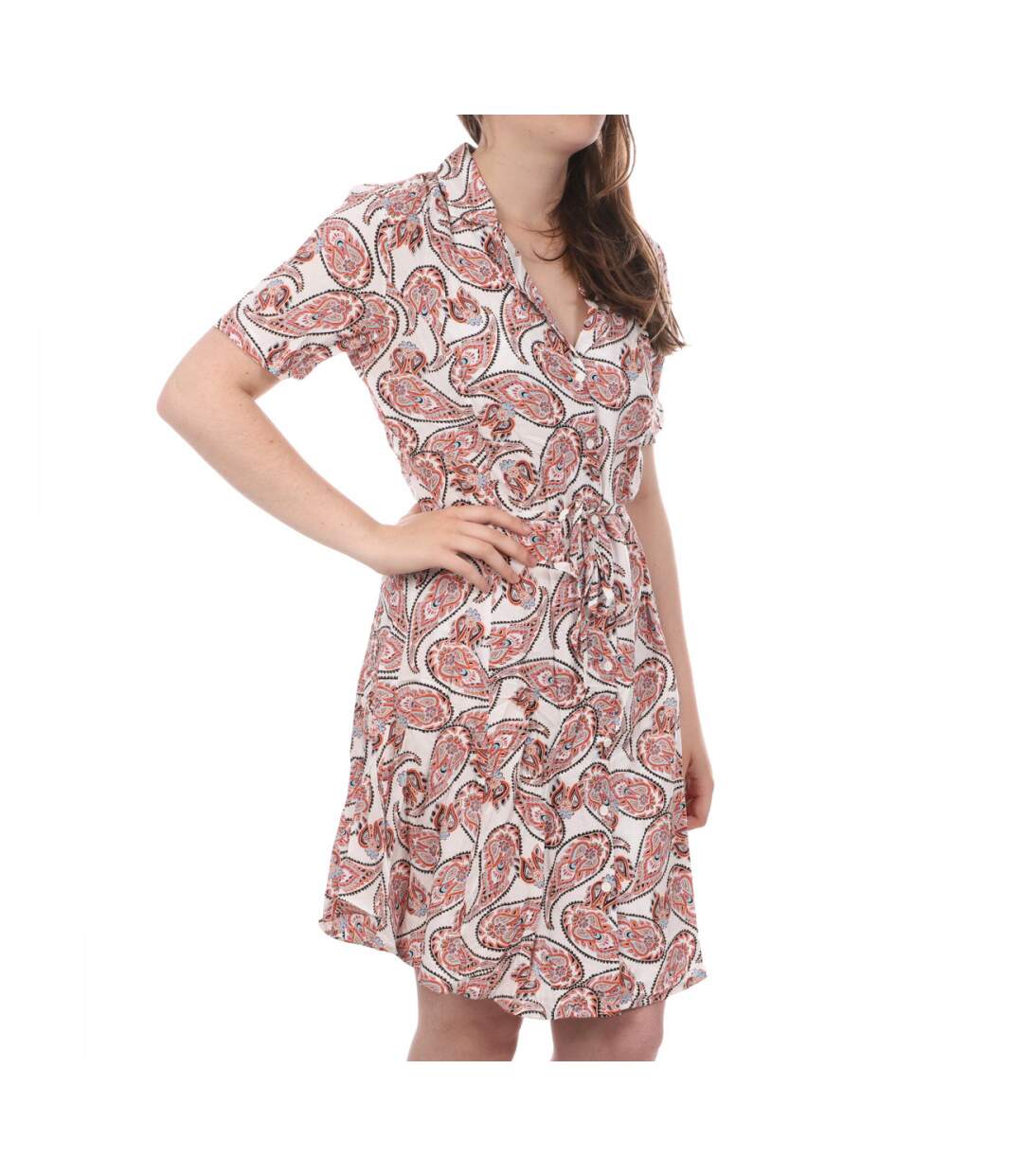 Robe Blanche/Rouge Imprimé Femme JDY Starr