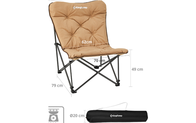 KingCamp Lindon Relax bequemer Lounge Chair