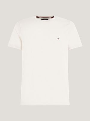 Camiseta Extra Slim Fit com Bordado de Bandeira