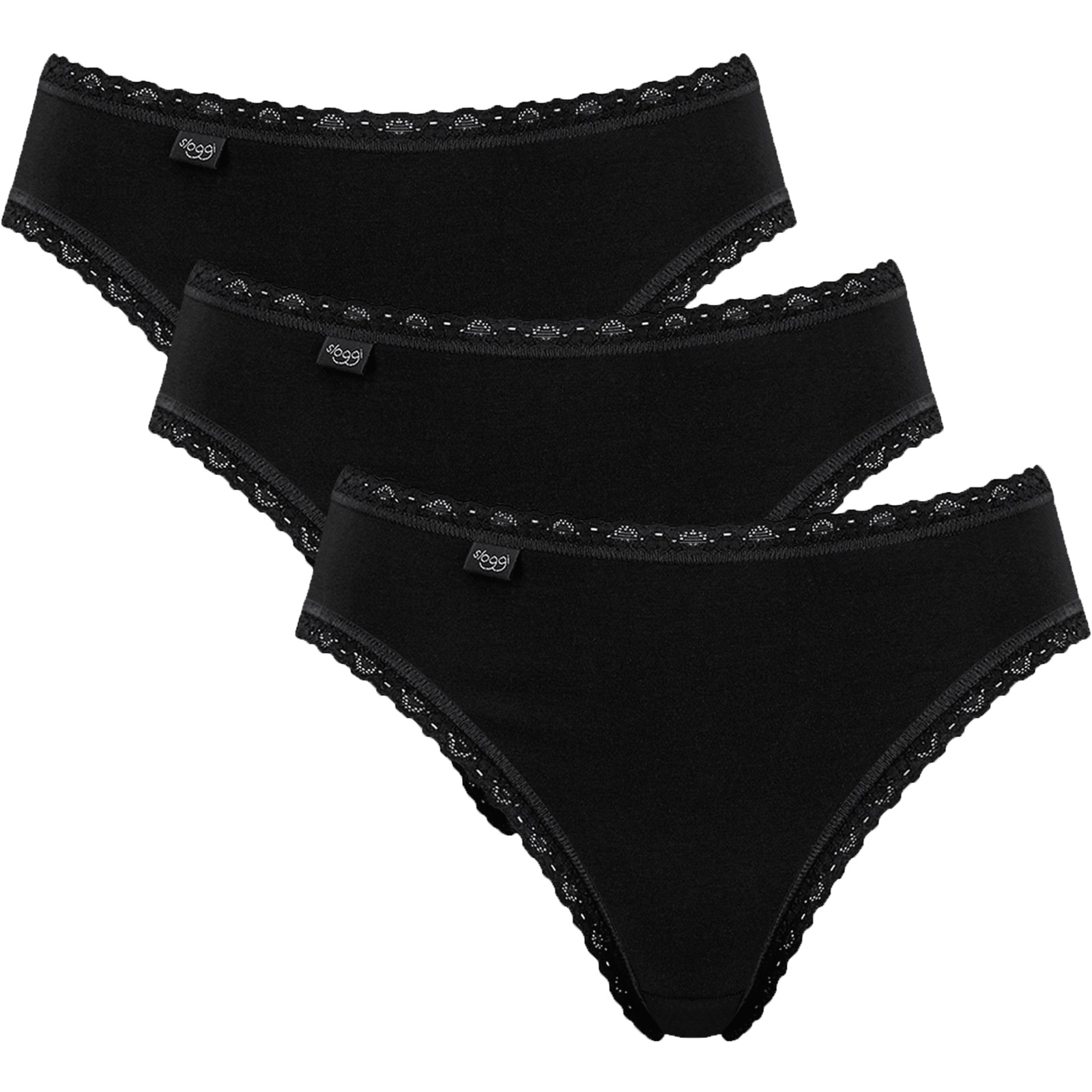 Sloggi Damen-Slip 24/7 Cotton Lace Tai, 3er-Pack 42