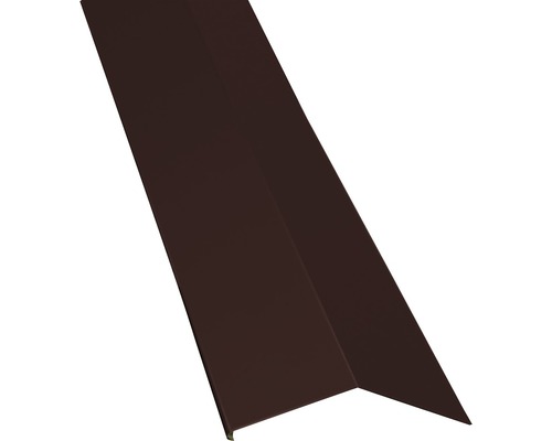 PRECIT gootbeugel zonder druiprand, chocoladebruin RAL 8017, 1000 mm x 114 mm x 280 mm