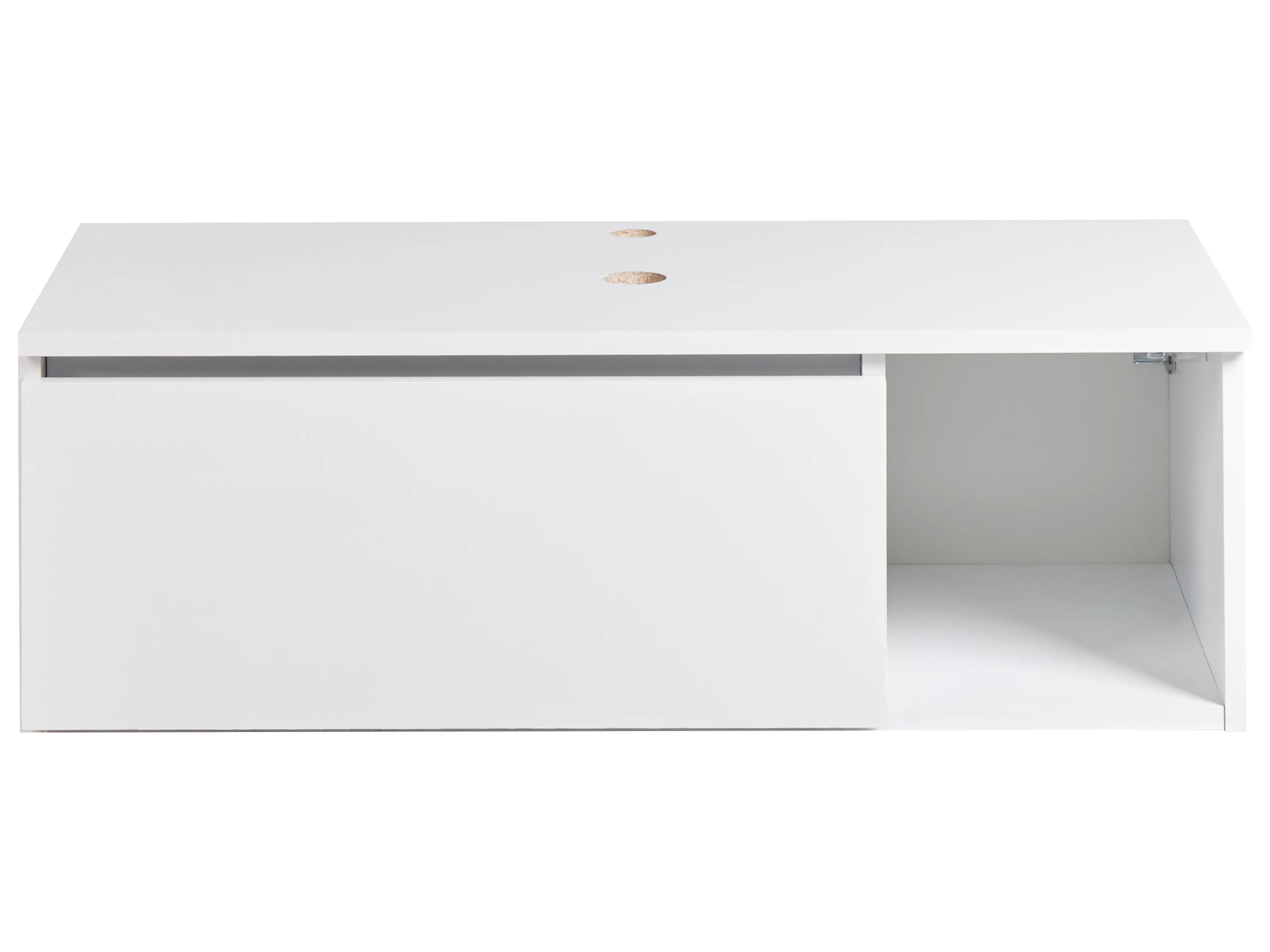 Wandgemonteerde wastafelkast RUPANCO 80 cm Wit