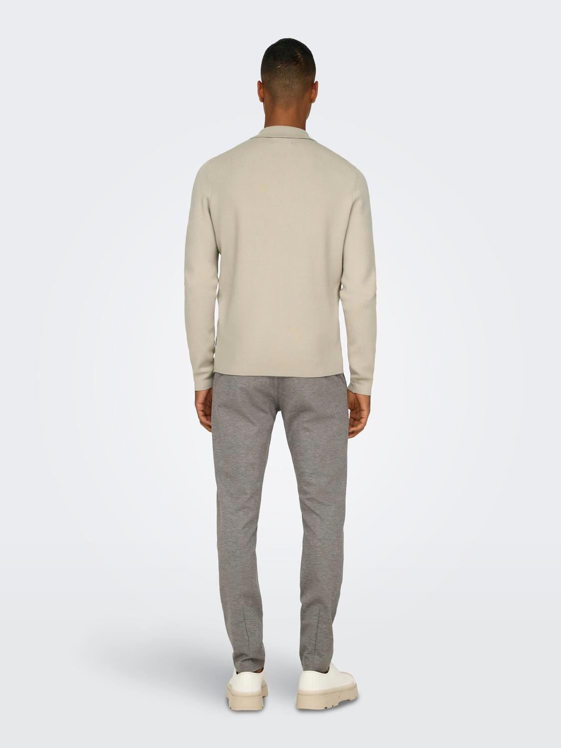 ONSCOOPER Pullover Silver Lining