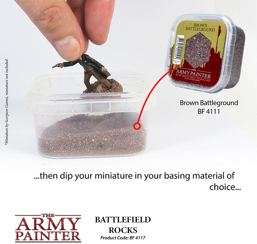The Army Painter  Battlefield Basing: Battlefield Rocks    Der perfekte Untergrund für deine Miniaturwelten