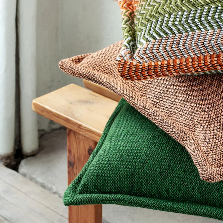 Røros Tweed - Picnic Kissen, 60 x 60 cm, coral