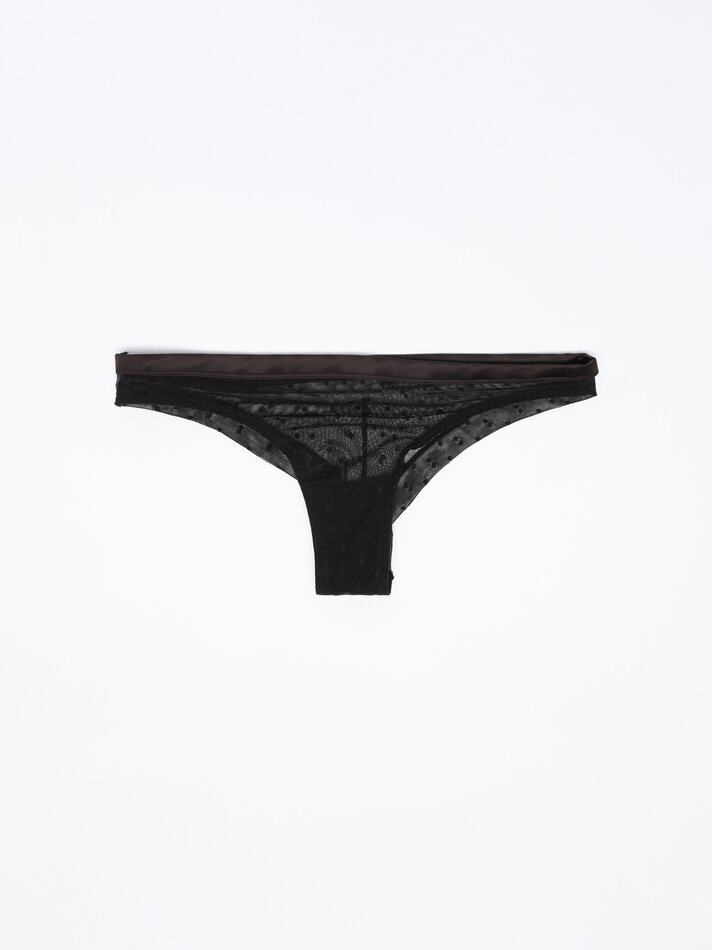 Conjunto de 2 tangas de tule - Pretas