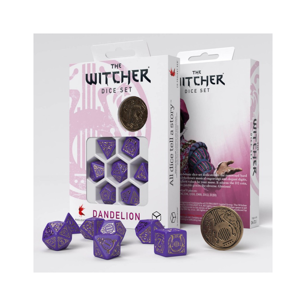 The Witcher Dice Set - Dandelion - Viscount de Lettenhove