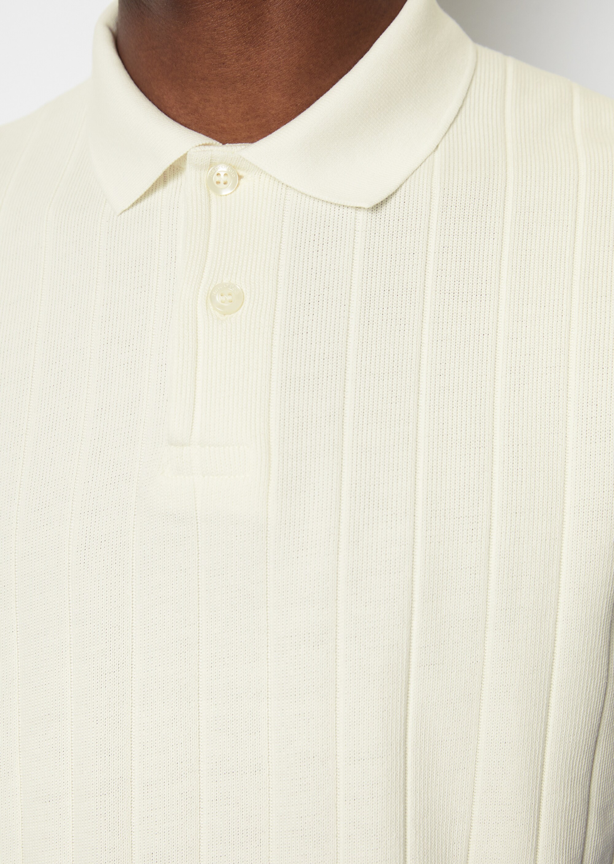 Poloshirt regular mit breiter Rippstruktur