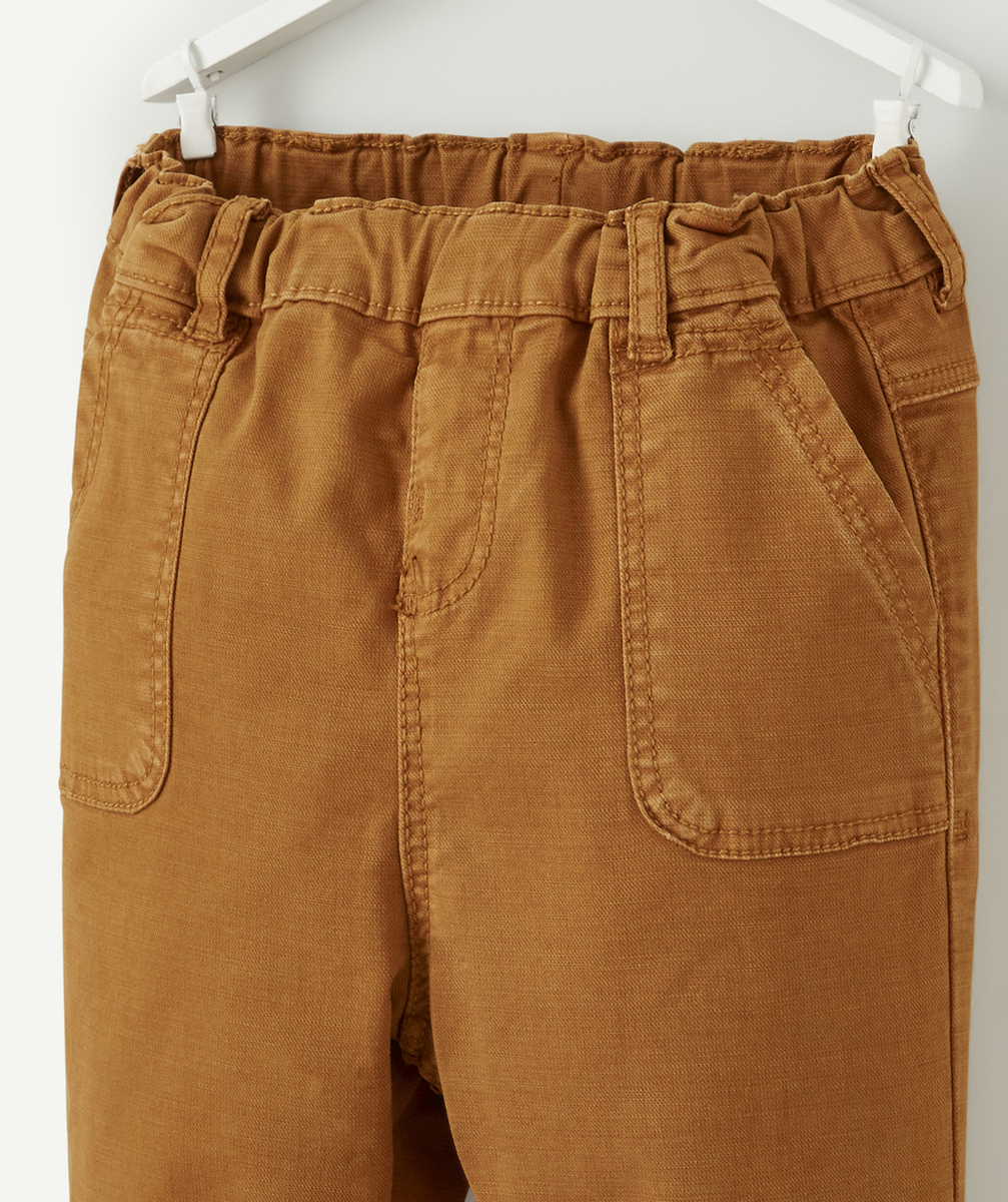 PANTALON RELAXED BÉBÉ GARÇON OCRE