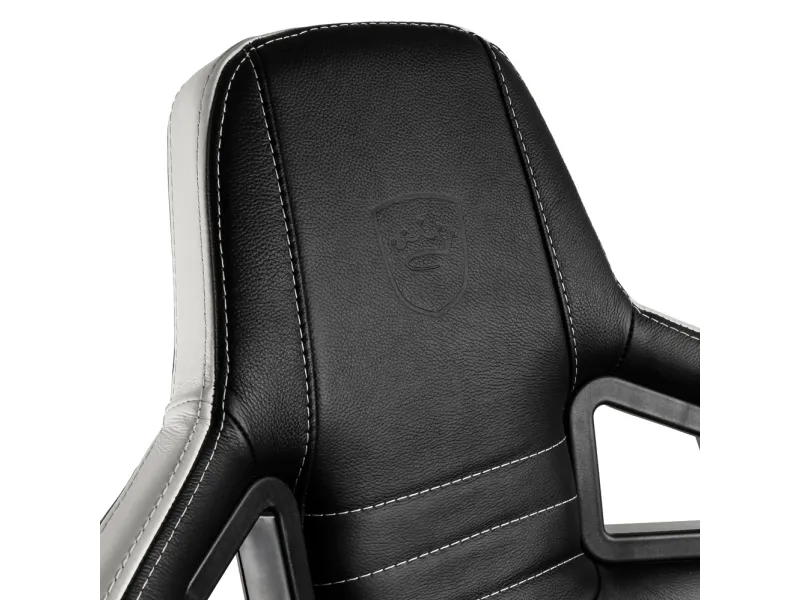 noblechairs EPIC Ægte læder Gaming Stol- Sort/hvid/rød