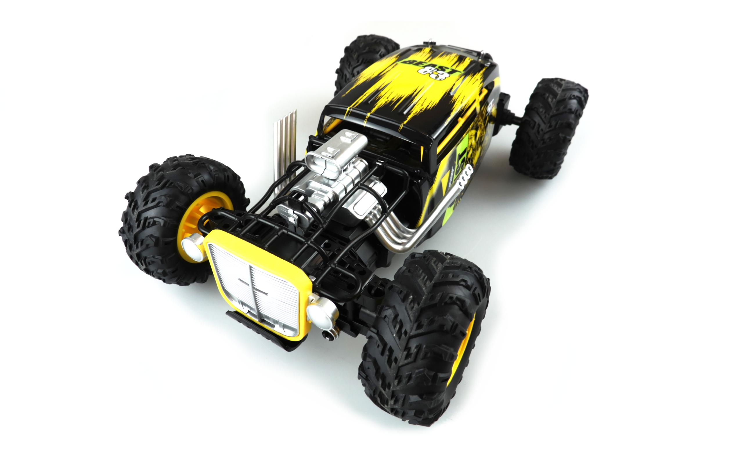 Steampunk Hotrod Gelb, 1:12, RTRFerngesteuerter Hotrod