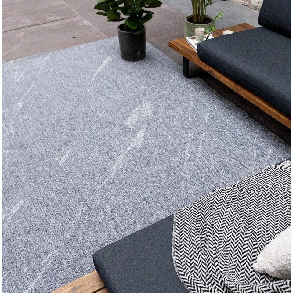 Eva Interior Buitenkleed Marble grijs/wit - 230 x 160 cm