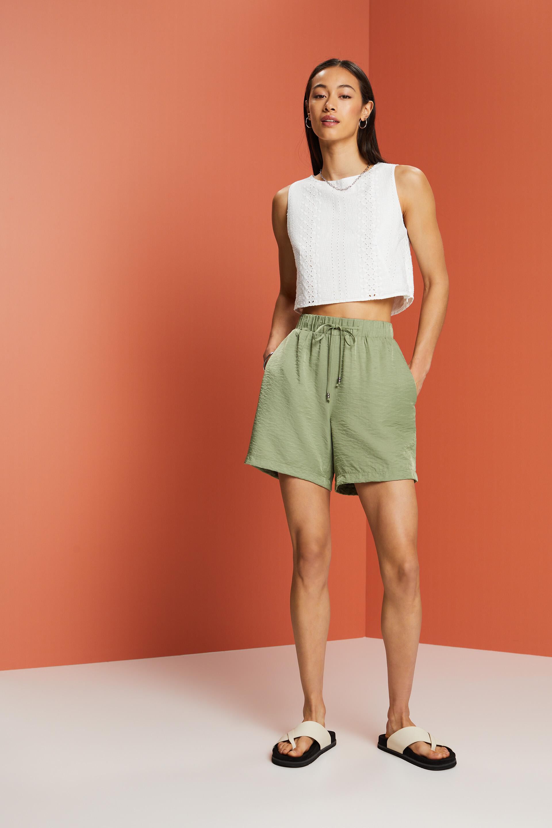 Short à enfiler en satin