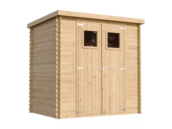 Abri de jardin en bois AVEC SOL TRAITÉ TIMBELA M311+M311G - l204xL142xH200cm/2.22m2