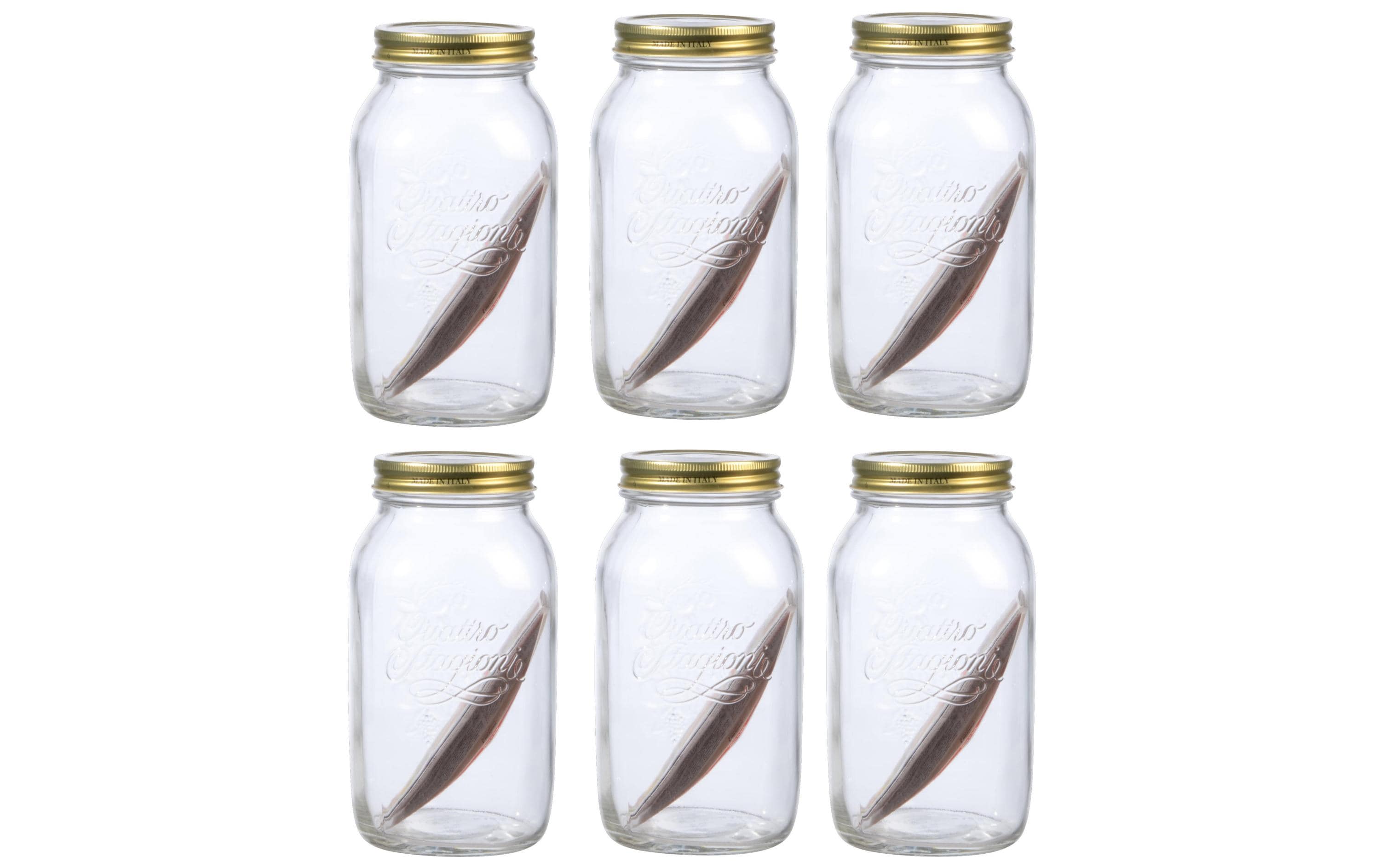 Einmachglas Quattro Stagioni 1500 ml, 6 StückEinmachglas mit Schraubdeckel