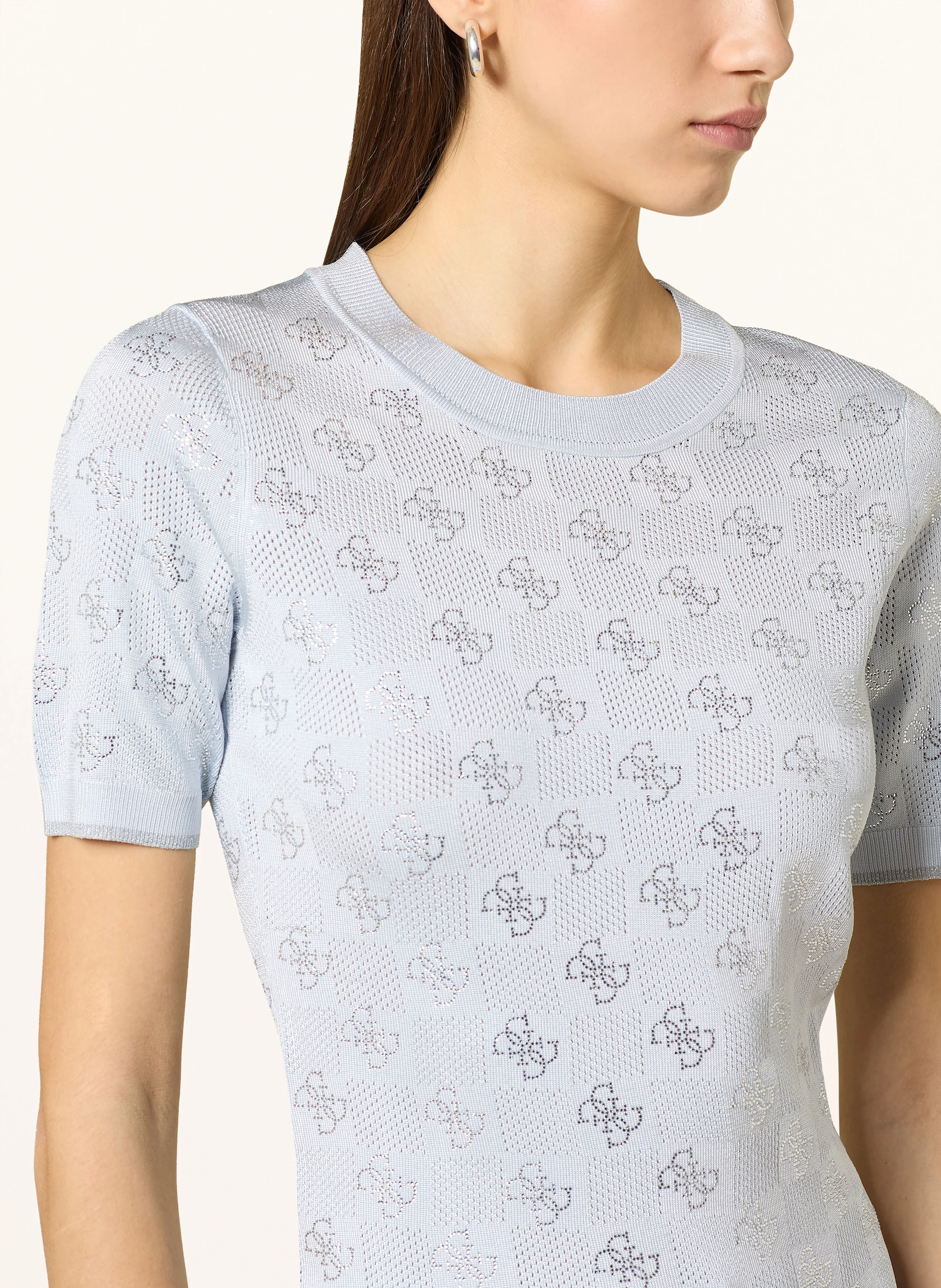 GUESS Strickshirt ROSIE mit Schmucksteinen