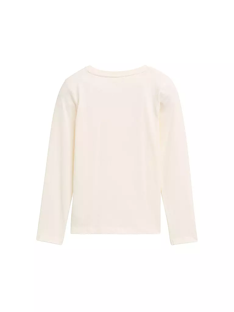 TOM TAILOR Mädchen Langarmshirt  creme