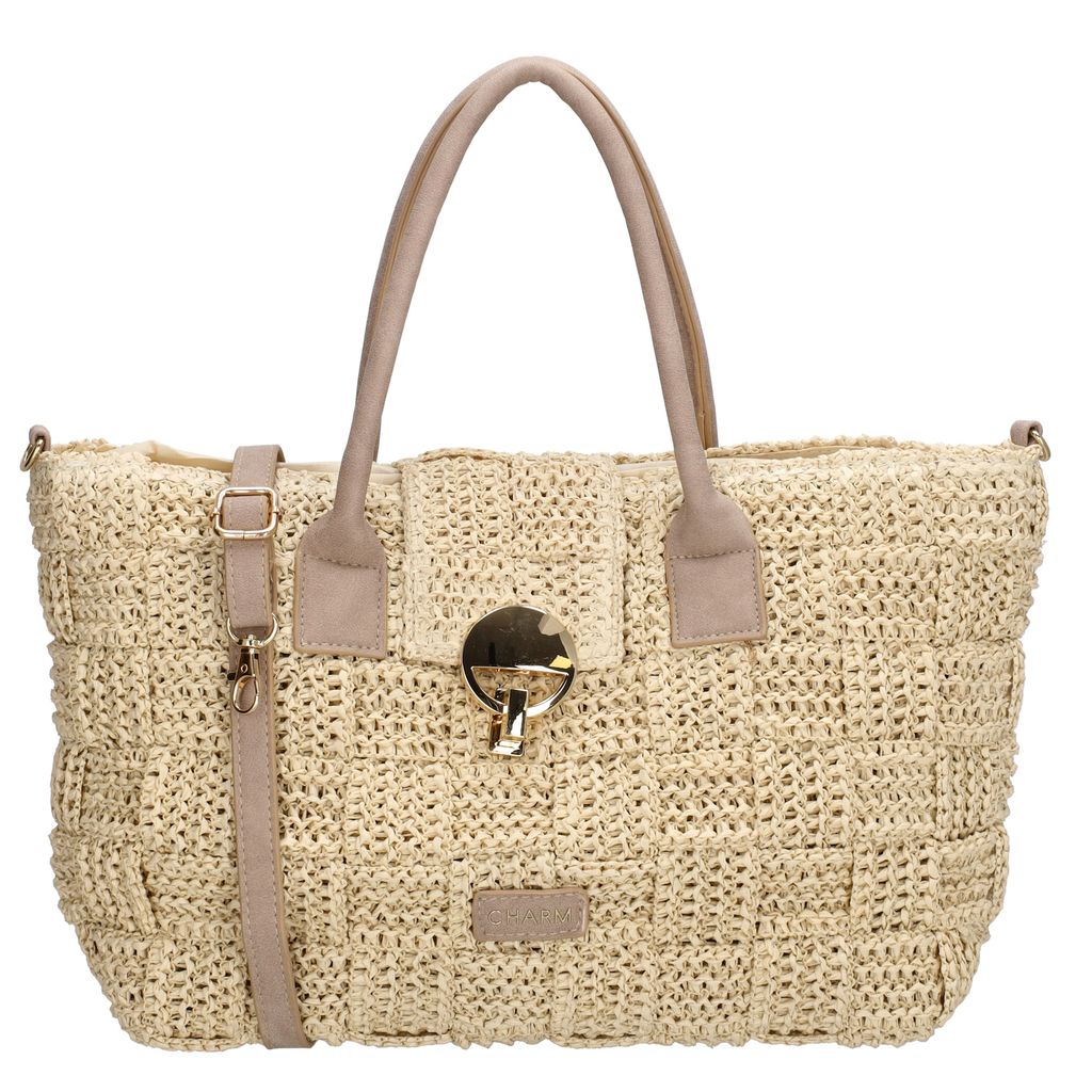 Charm London Margate Handtas Licht Natuur