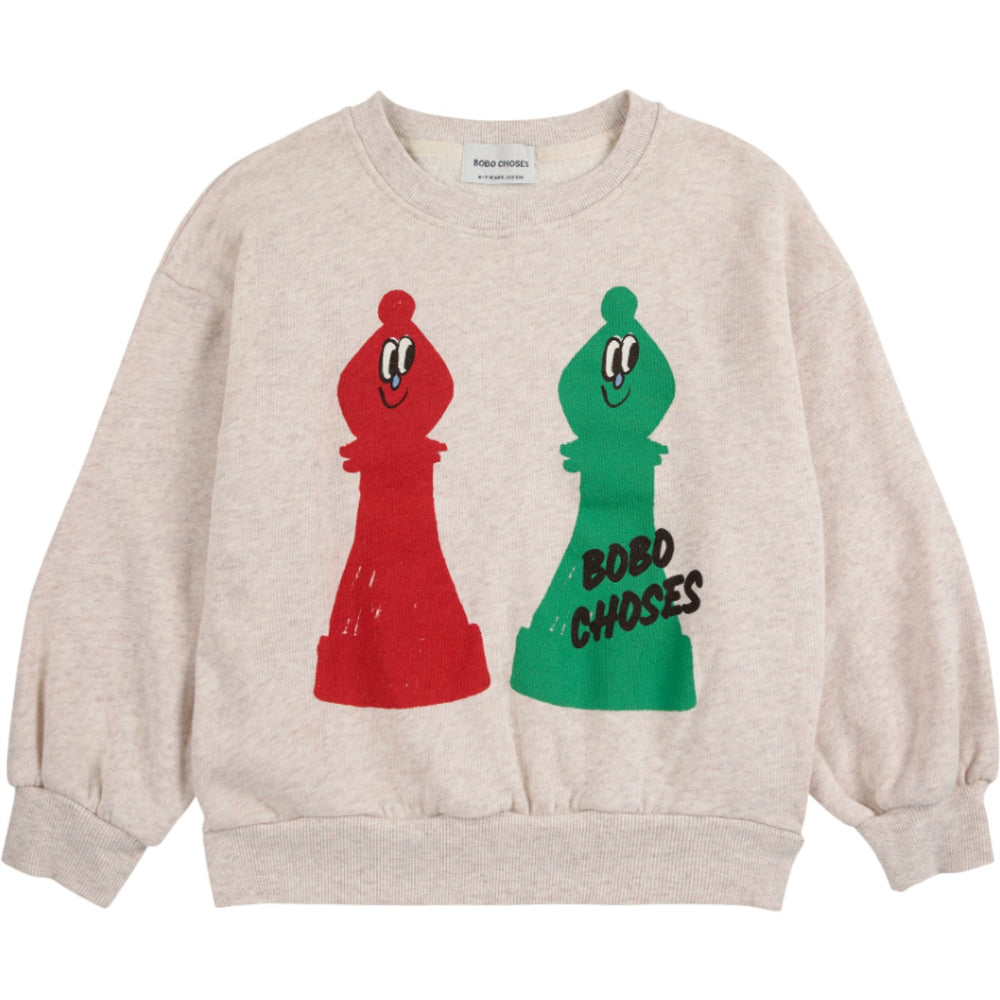 Køb Bobo Choses Offwhite Checkmate Sweatshirt