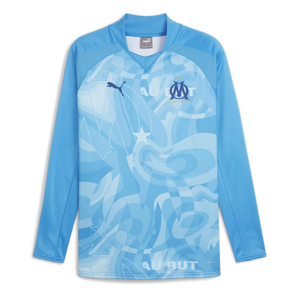 Puma OM Sweat Prématch Bleu Homme Puma 23/24