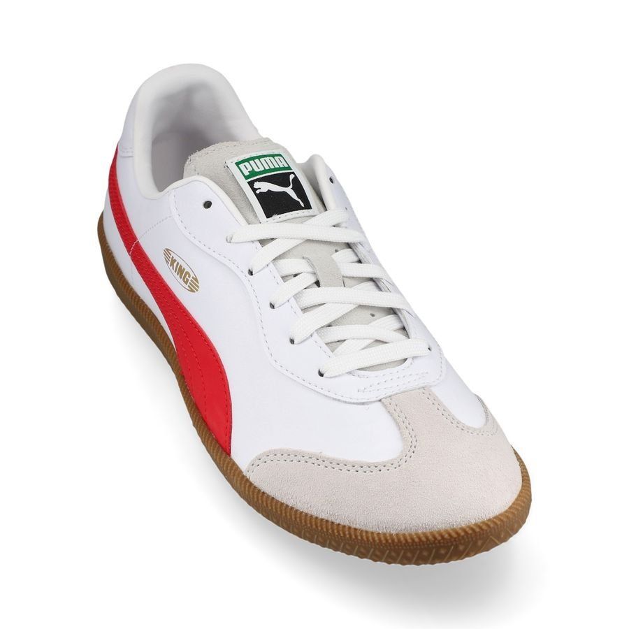 PUMA King 21 IT - Blanc/Rouge