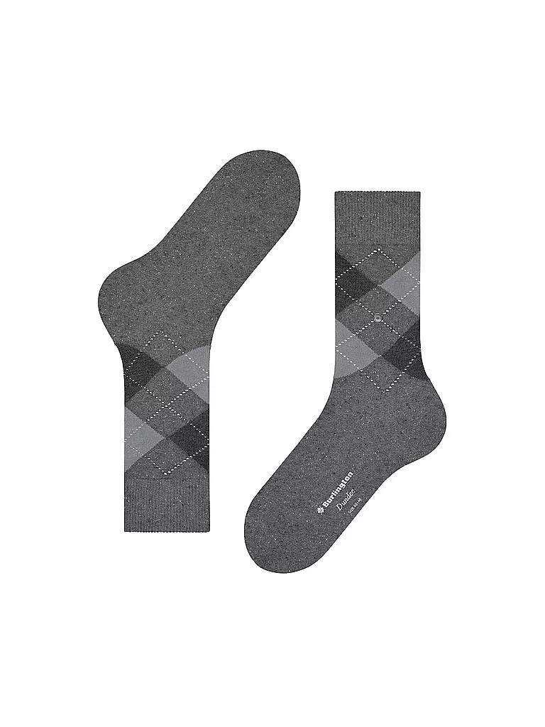 BURLINGTON Herren Socken DUNDEE 40-46 carbon mel grau