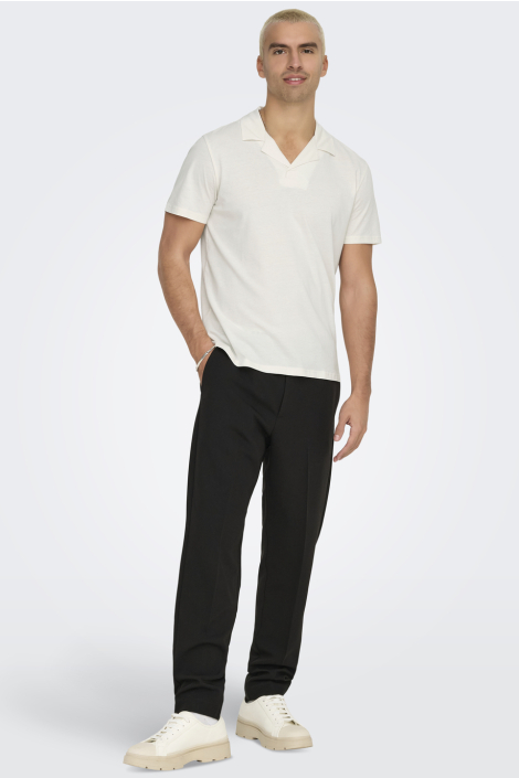 Only & Sons witte heren polo
