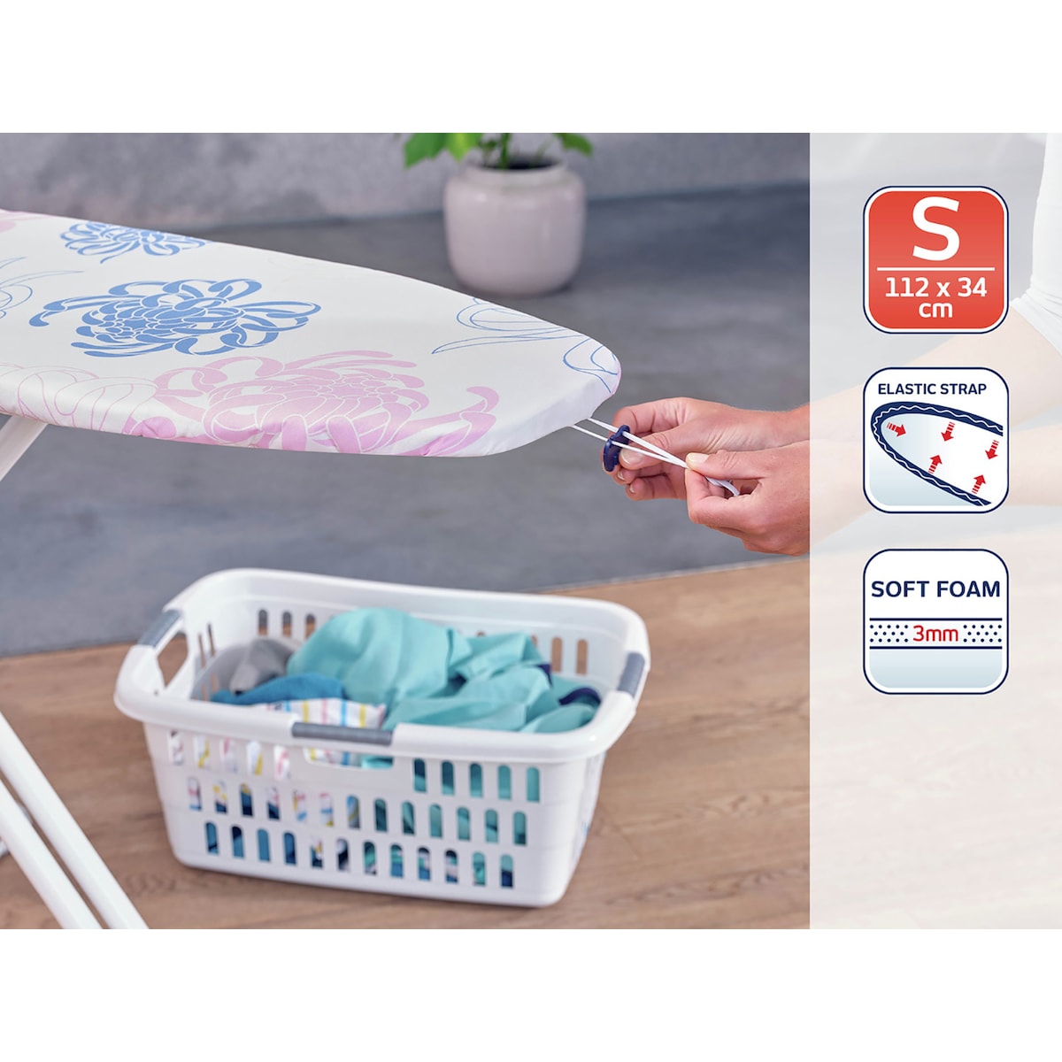 Leifheit Cotton Classic S Strygebetræk 112 x 34 cm