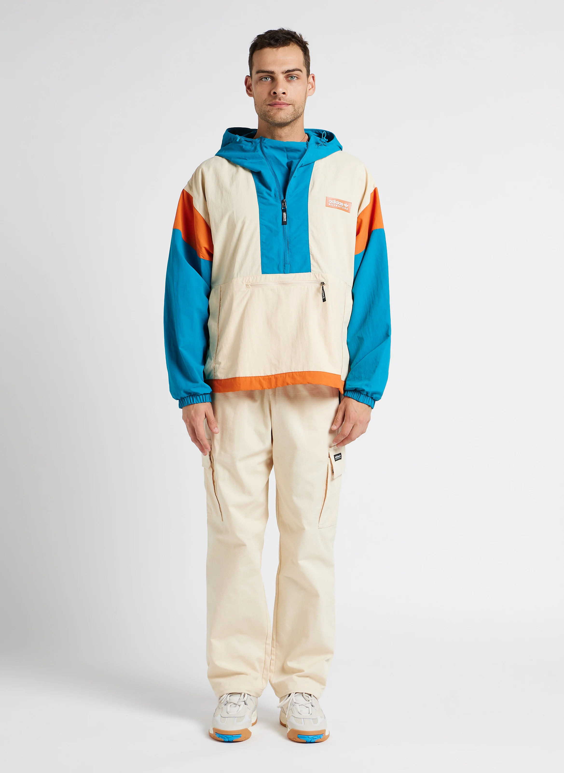 Pantalon cargo ample | Beige