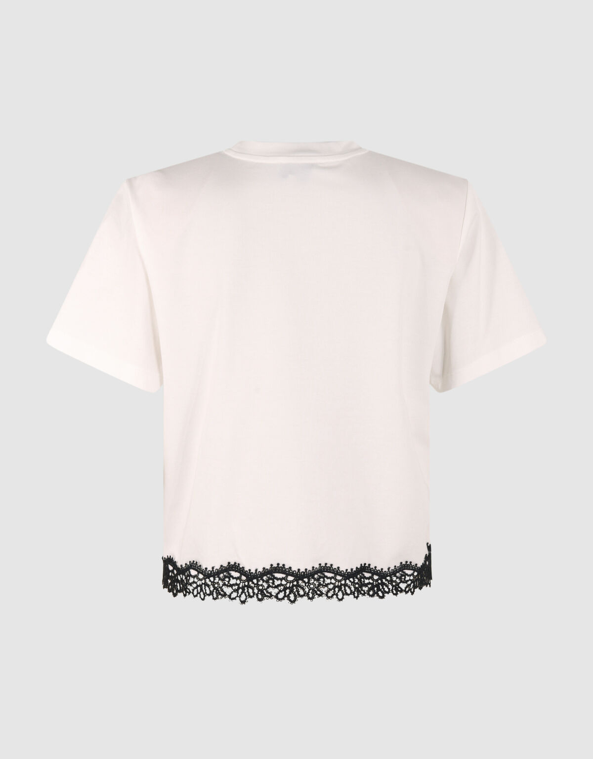 Kanten T-shirt Wit