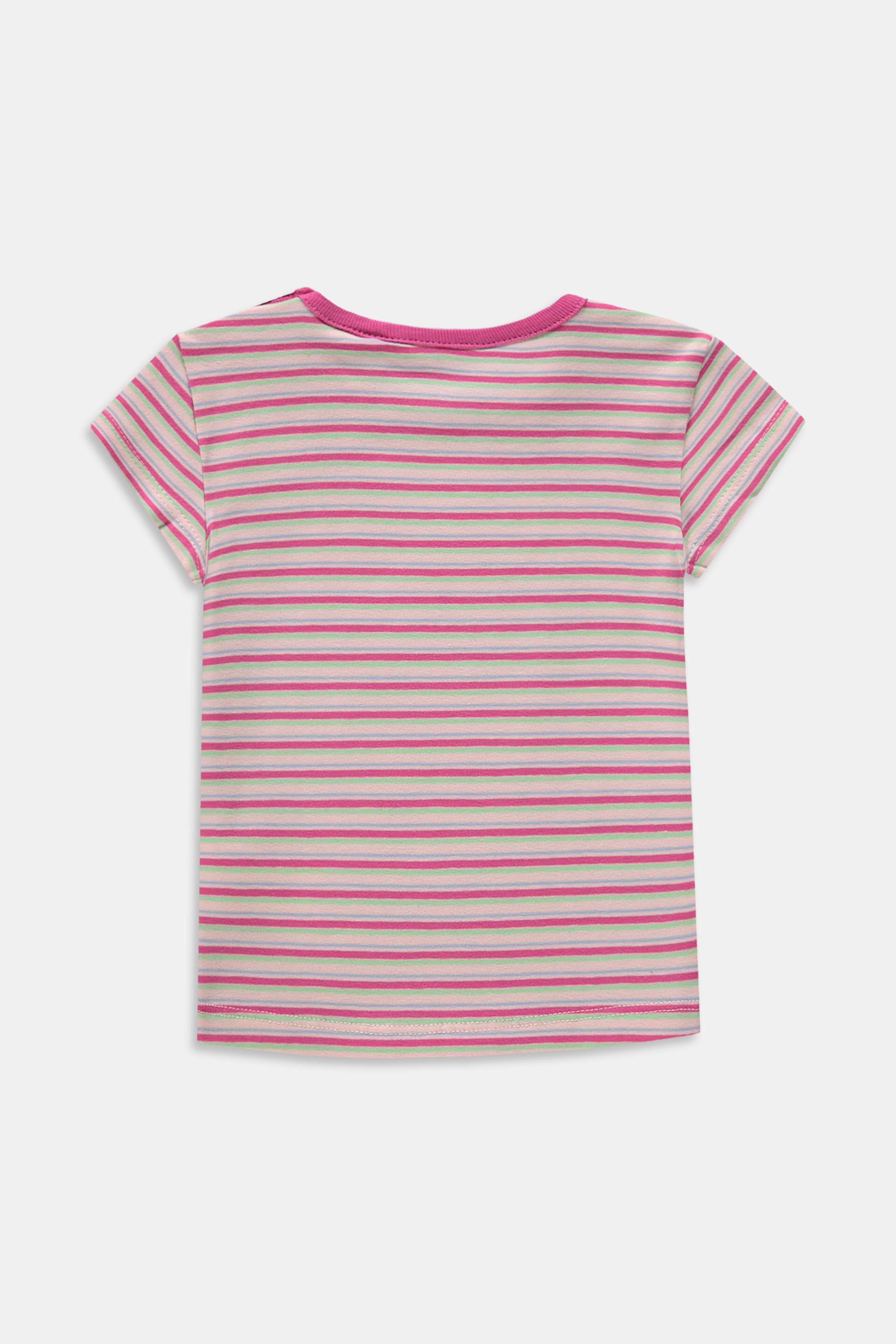T-shirt à rayures multicolores