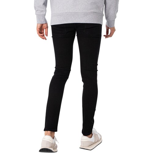 Jack & Jones - Vaqueros Pitillo Liam Original 773 Negro