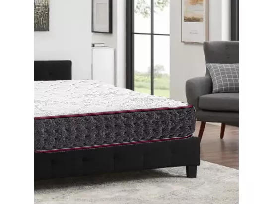 Matelas KERIA King Size 180x200 cm, réversible en mousse mémoire de forme haute adaptabilité et ergonomique, indépendance du couchage, épaisseur 24cm