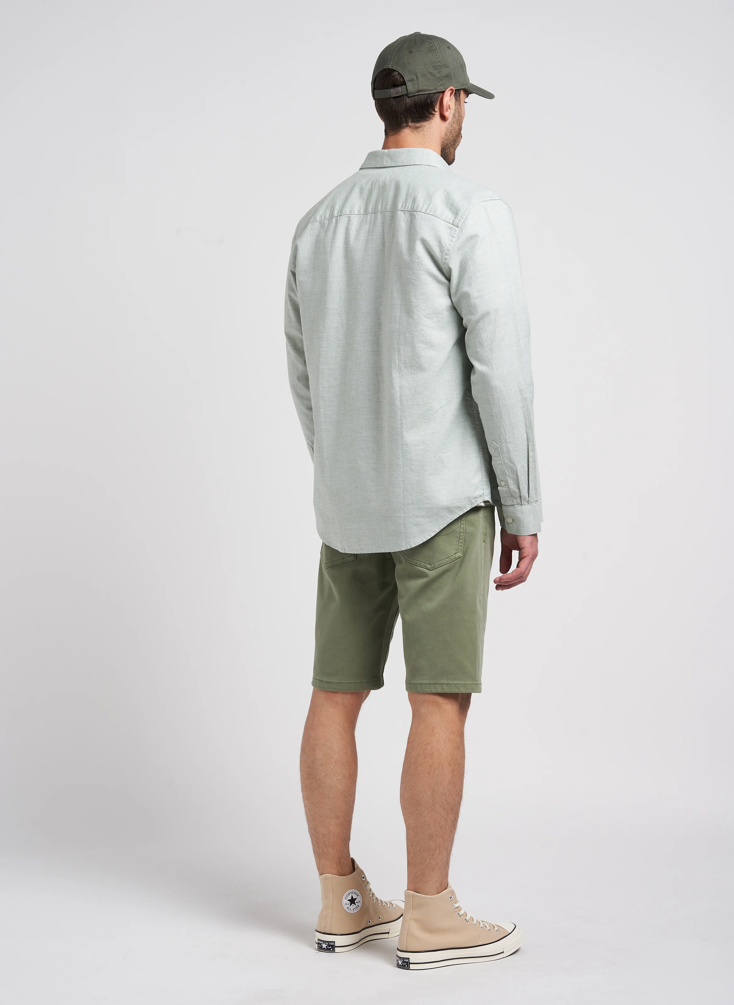 Jay 3.0 - Chemise regular-fit en coton bio | Kaki