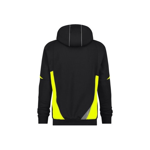 300526 Dassy Santos sweatshirts med hætte sort - flour gul