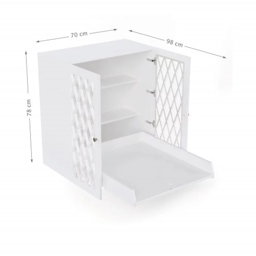 Cam Cam® COPENHAGEN Harlequin Hängendes Wickelregal weiß