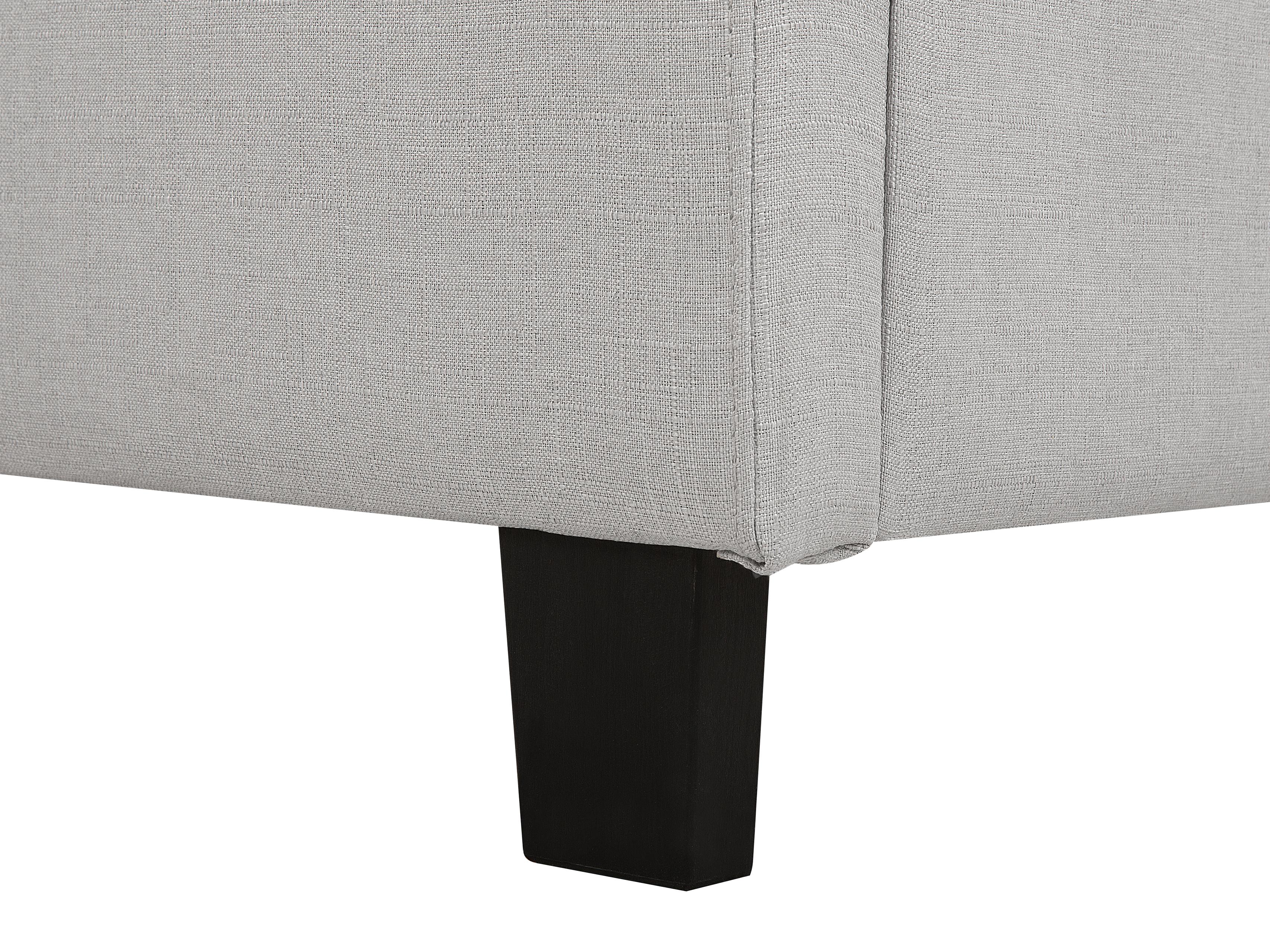 Waterbed Stof LA ROCHELLE 180 x 200 cm Lichtgrijs