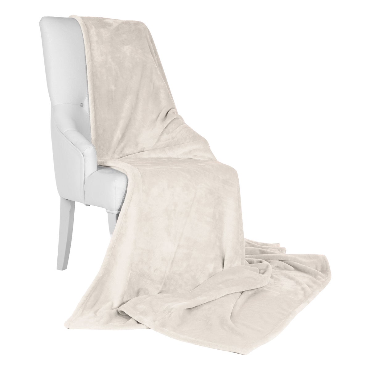 Beautissu Aurelia Deken 220x240cm Natuurlijk