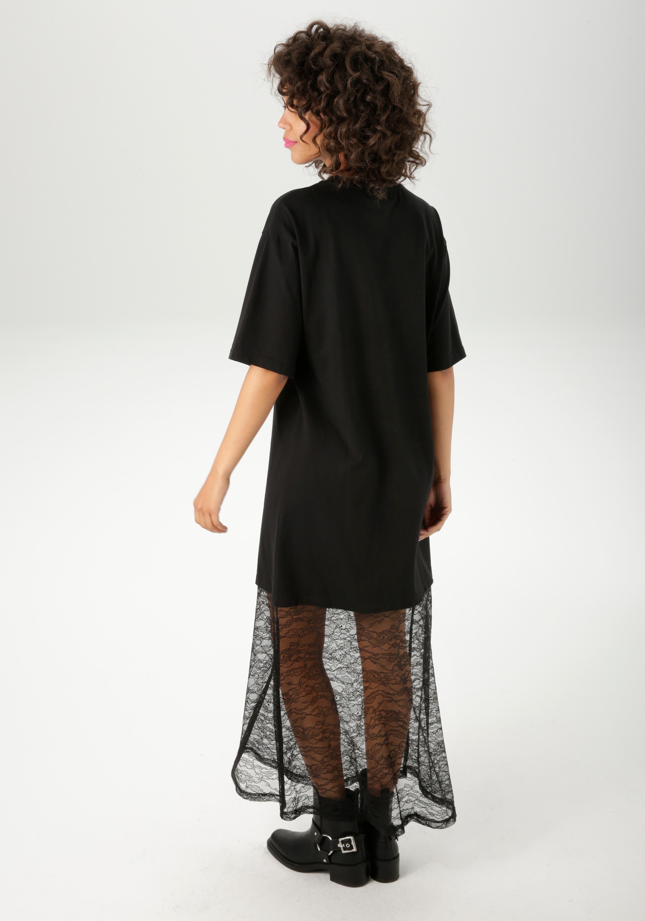 Aniston CASUAL Maxikleid mit raffinierter Spitze am Saum - NEUE KOLLEKTION