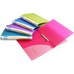 Classeur 2 anneaux plastifié Rapesco A4 - Dos 1,5 cm couleurs assorties