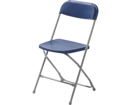 VEBA Budget klapstoel, staal, grijs/blauw