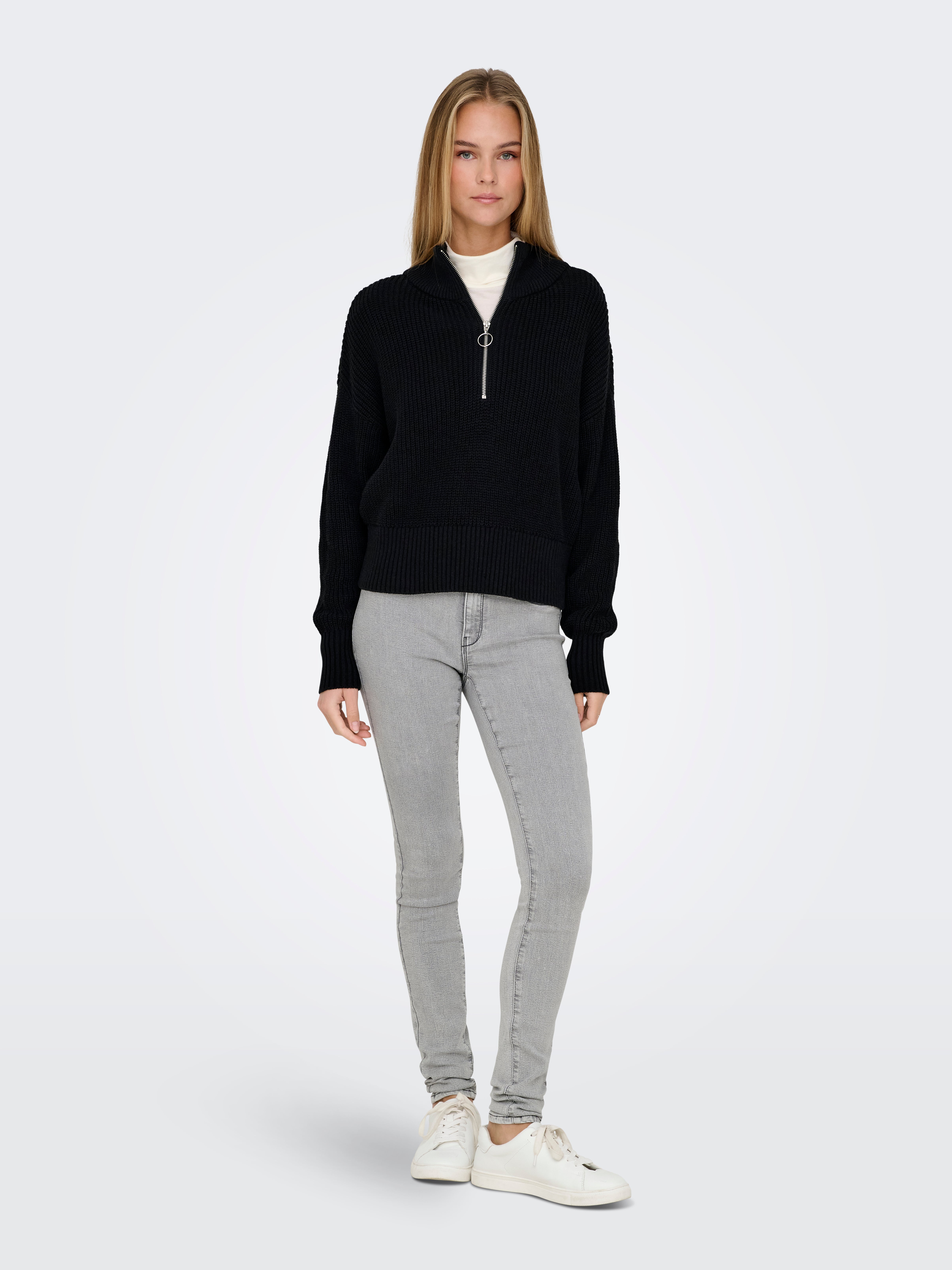 ONLFOLLY Strickpullover Black