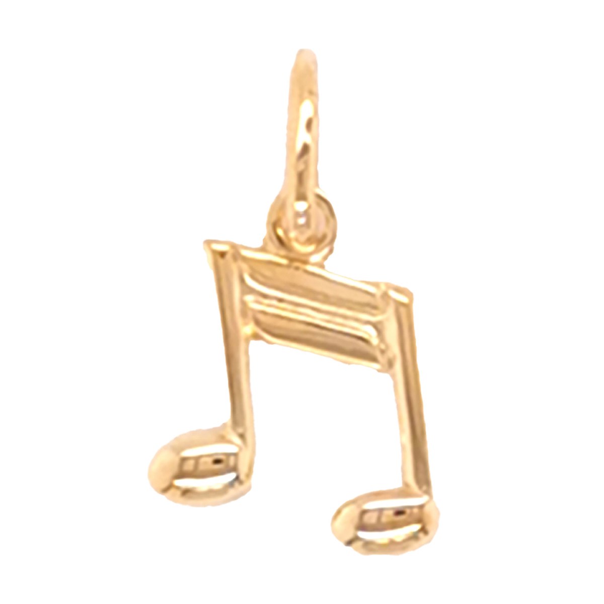 Pendentif Brillaxis double croche or jaune 18 carats