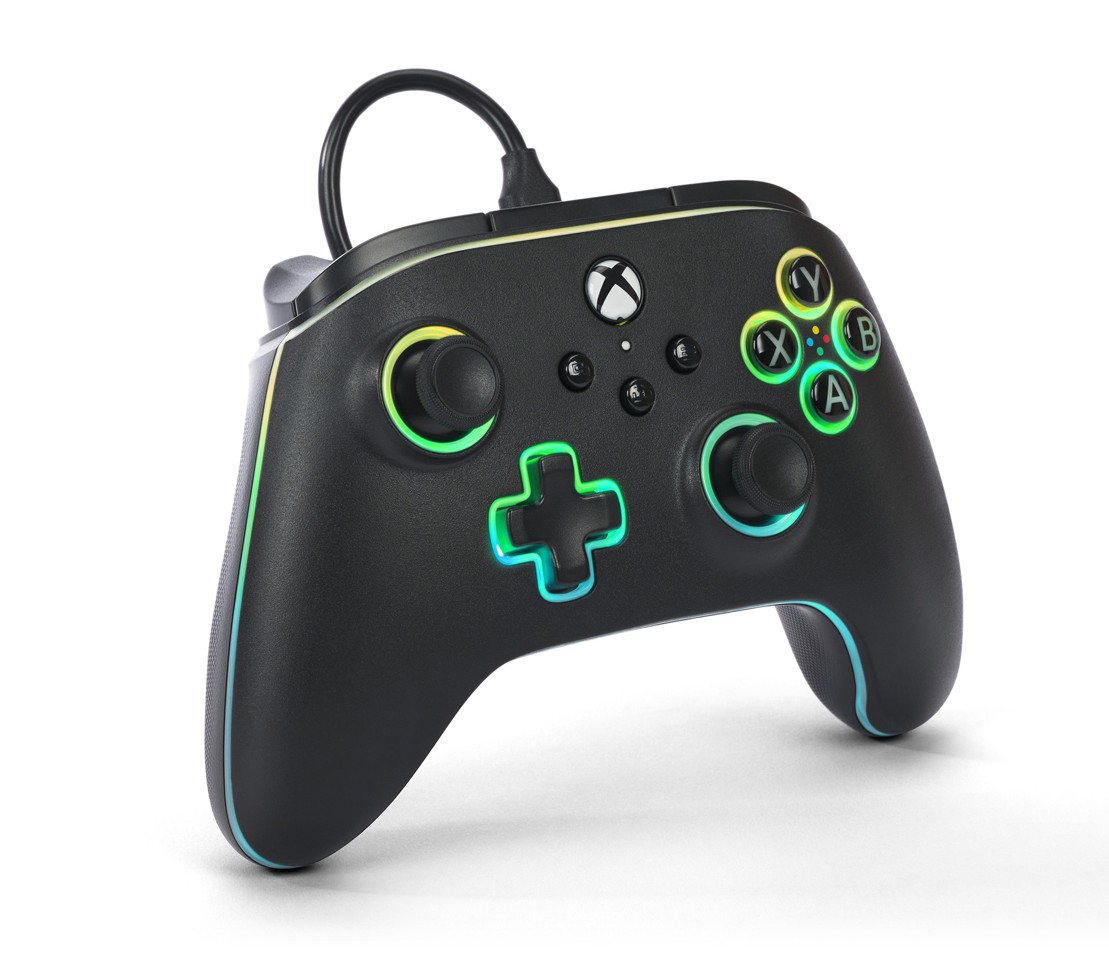 PowerA Advantage Wired Controller - Xbox Series X/S -m/ Lumectra + RGB LED Strip - Black