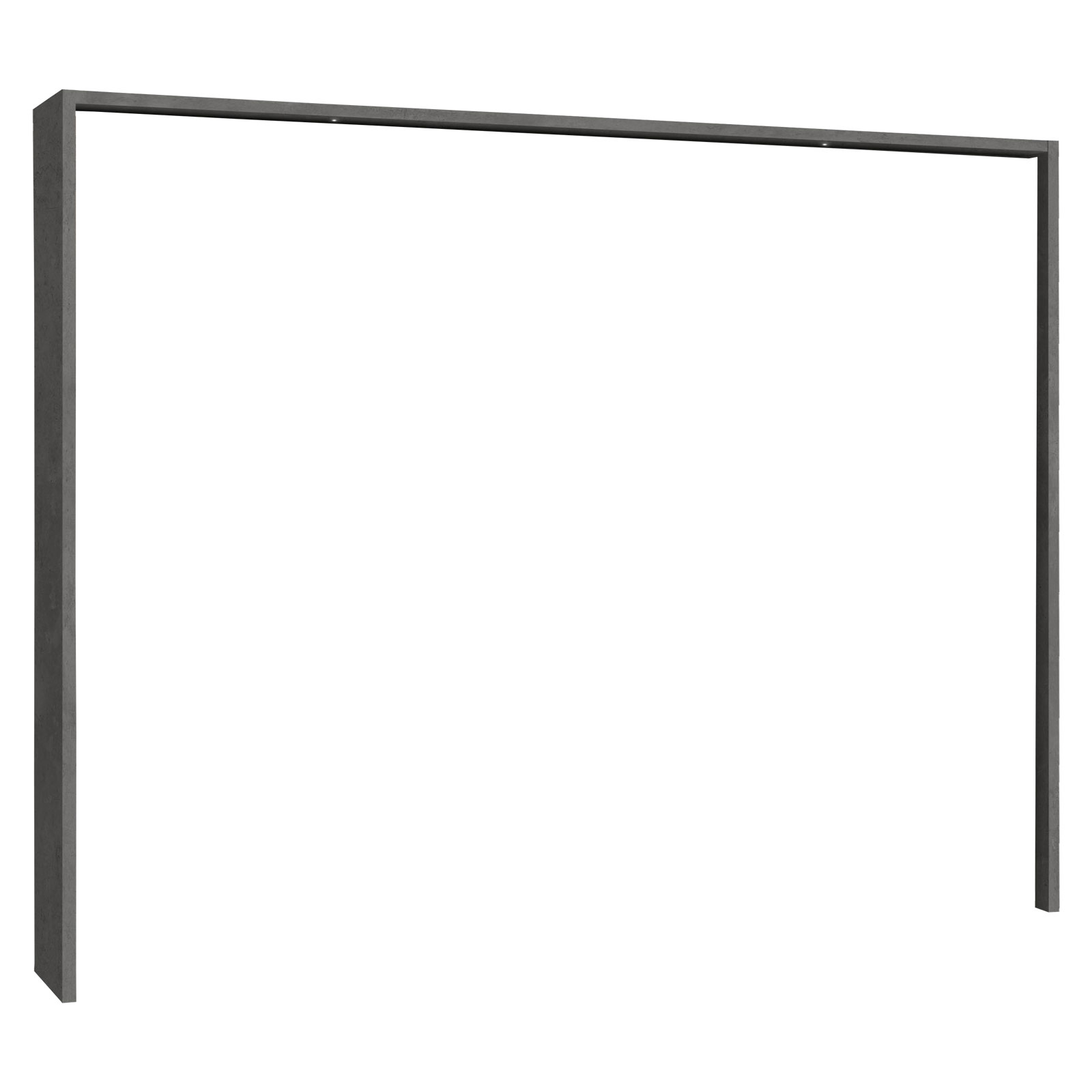 Passepartout - Betonoptik - Beleuchtung - 280,6 cm