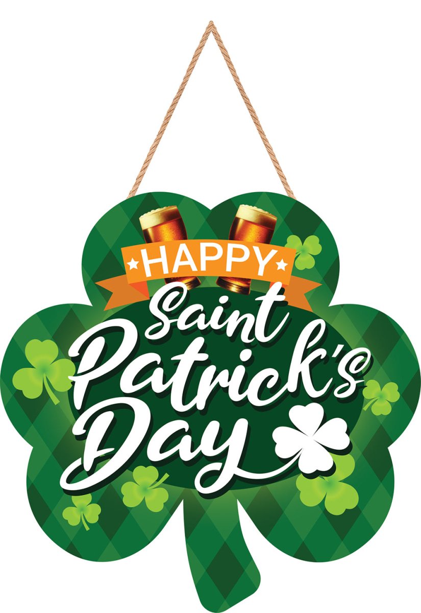St. Patrick'S Day Hangbord Groen 28cm