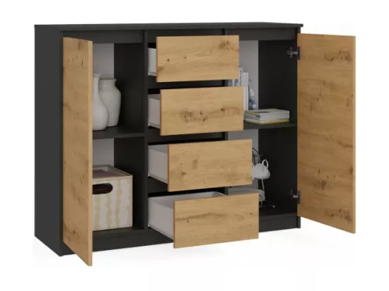 Commode Malwa 2D4S/120 ANTHRACITE ARTISAN